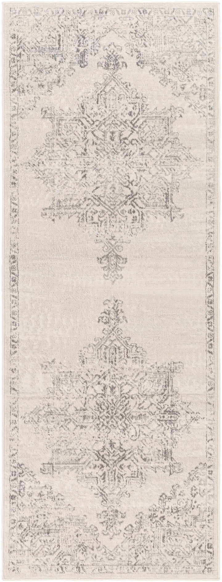 Tamarama Traditional Style Ivory And Gray Area Rug - The Rug Decor