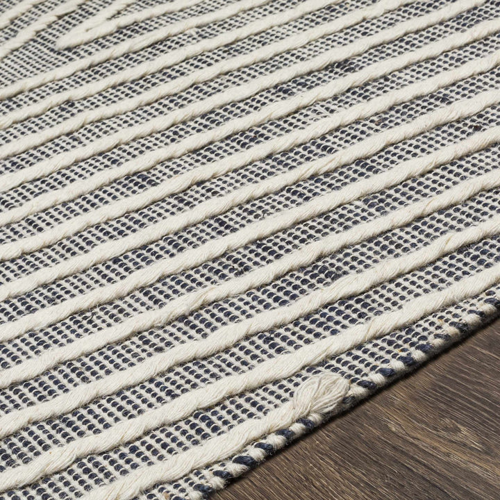 Tamayong Contemporary Gray And Ivory Jute & Wool Rug - The Rug Decor