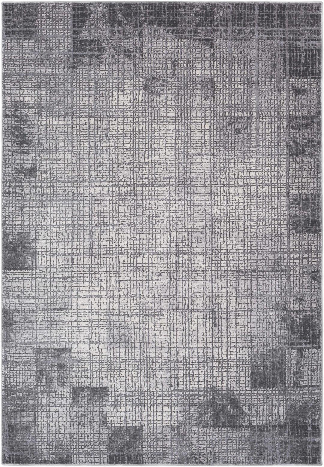 Tamworth Modern Abstract Design Charcoal Area Rug - The Rug Decor