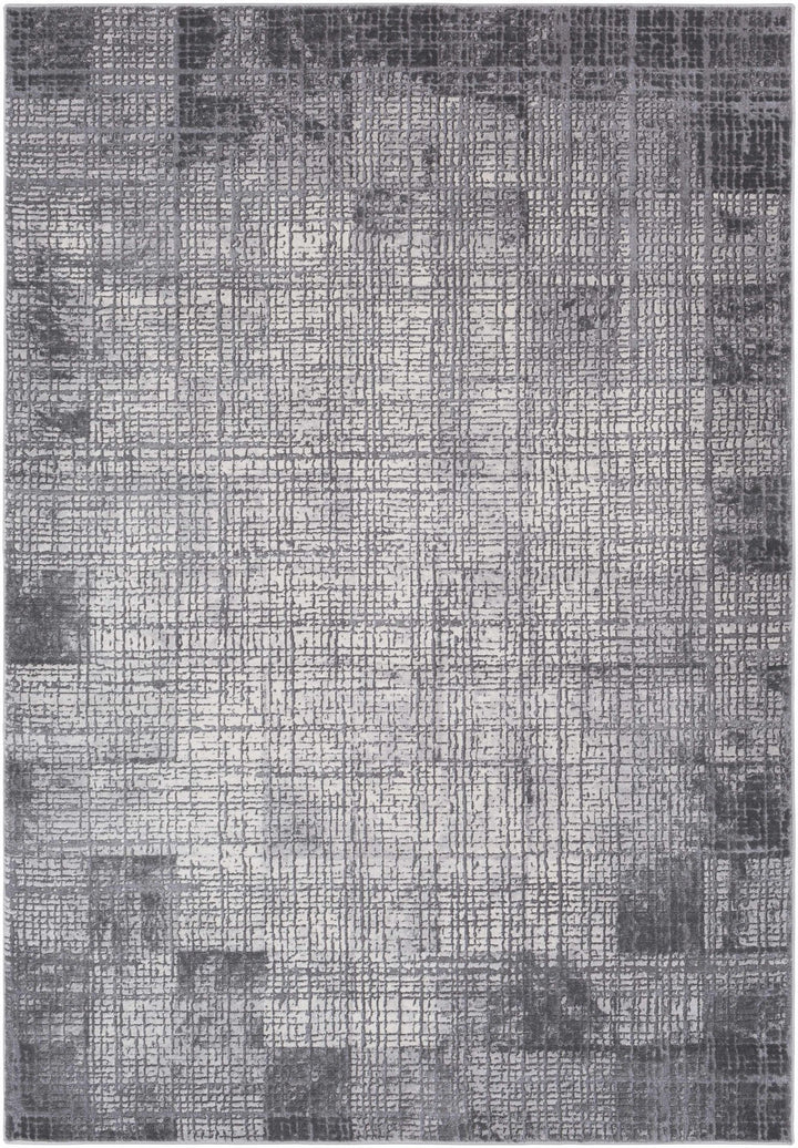 Tamworth Modern Abstract Design Charcoal Area Rug - The Rug Decor