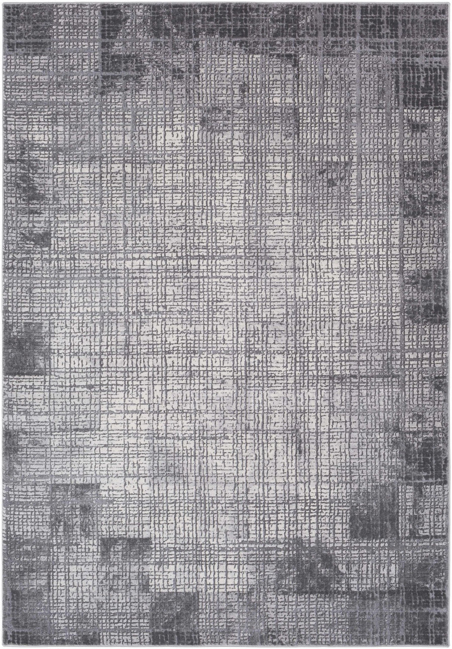 Tamworth Modern Abstract Design Charcoal Area Rug - The Rug Decor