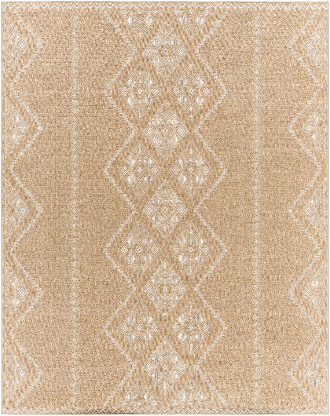 Tan And Beige Traditional Style Jute Rug - The Rug Decor