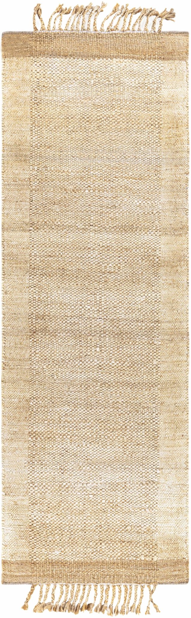 Tan And Brown Modern Style Hand Woven Jute Rug - The Rug Decor