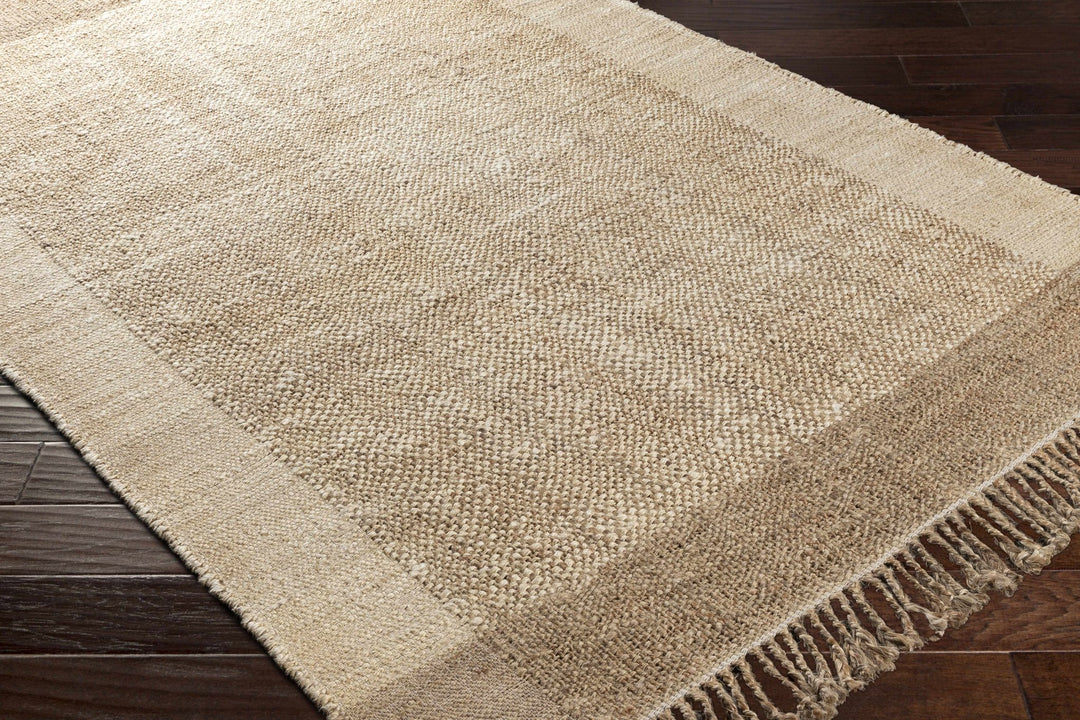 Tan And Brown Modern Style Hand Woven Jute Rug - The Rug Decor