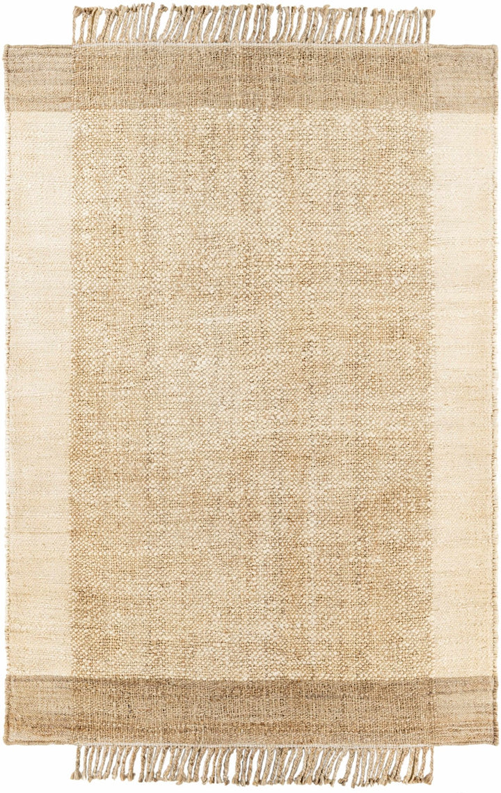 Tan And Brown Modern Style Hand Woven Jute Rug - The Rug Decor