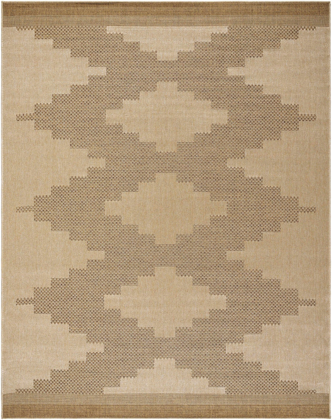 Tan And Brown Modern Style Jute Rug - The Rug Decor