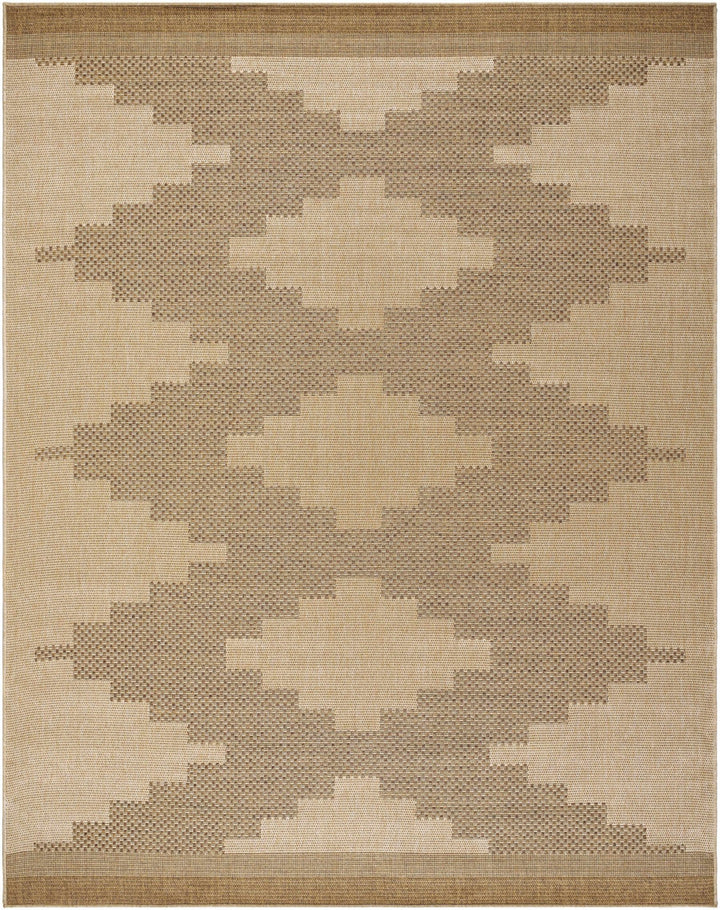 Tan And Brown Modern Style Jute Rug - The Rug Decor