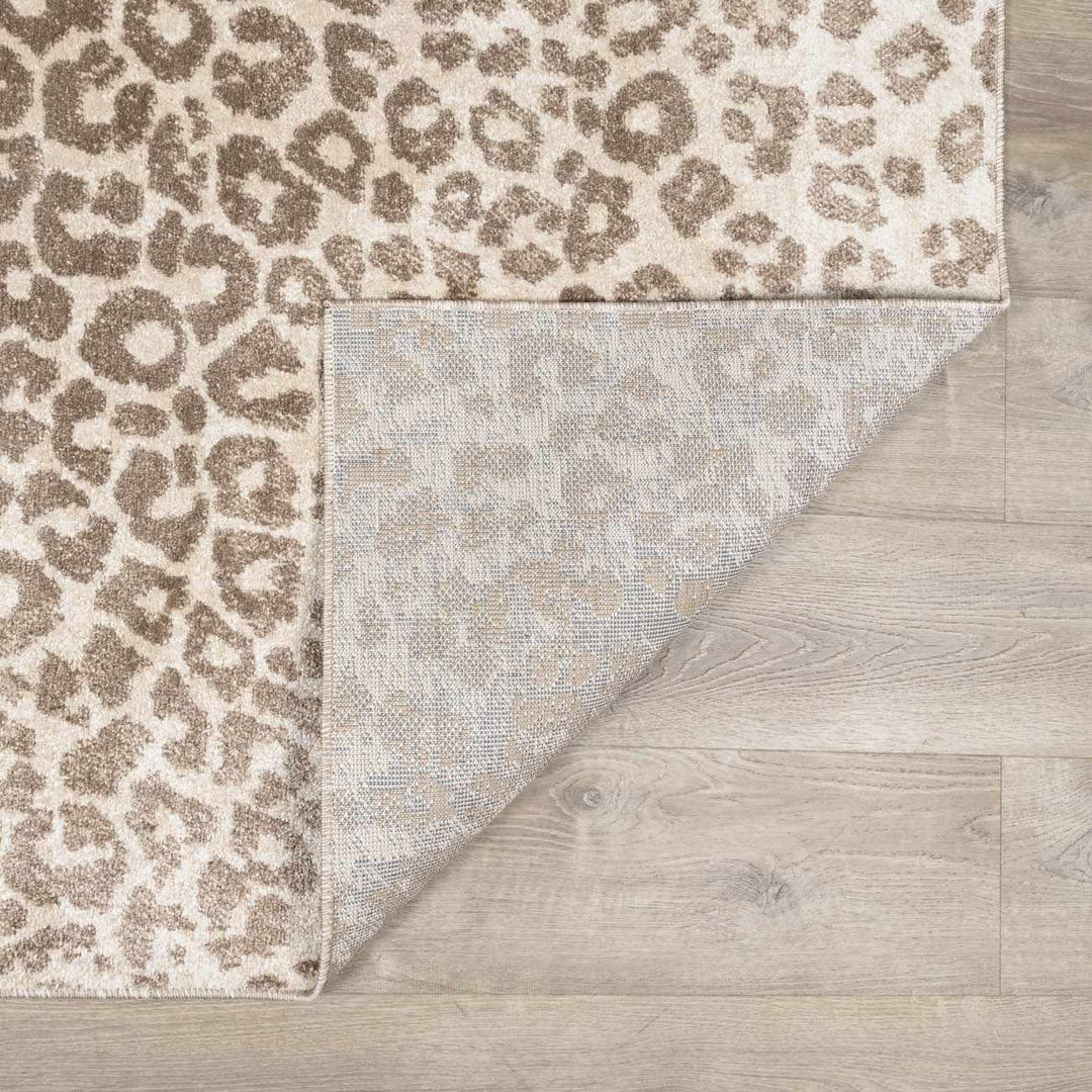 Tan Bonhill Leopard Print Area Rug - The Rug Decor