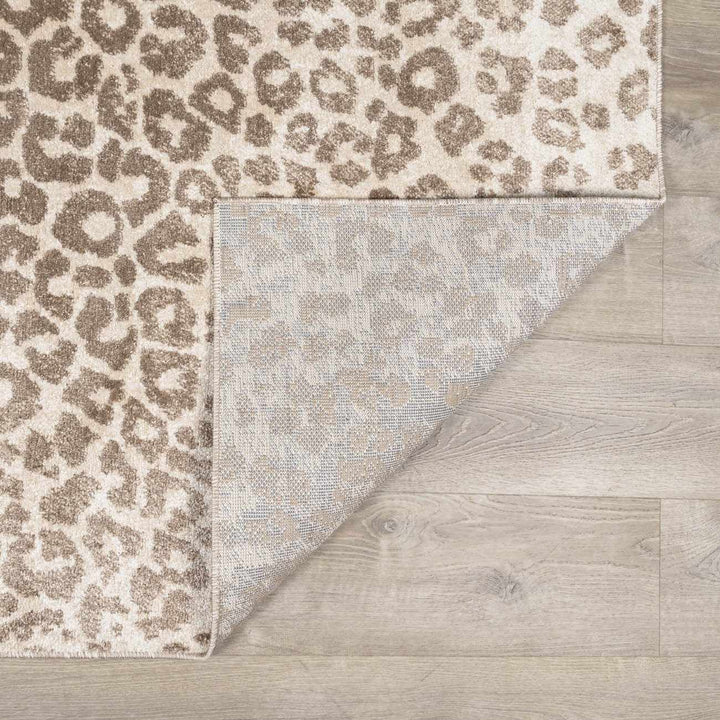 Tan Bonhill Leopard Print Area Rug - The Rug Decor