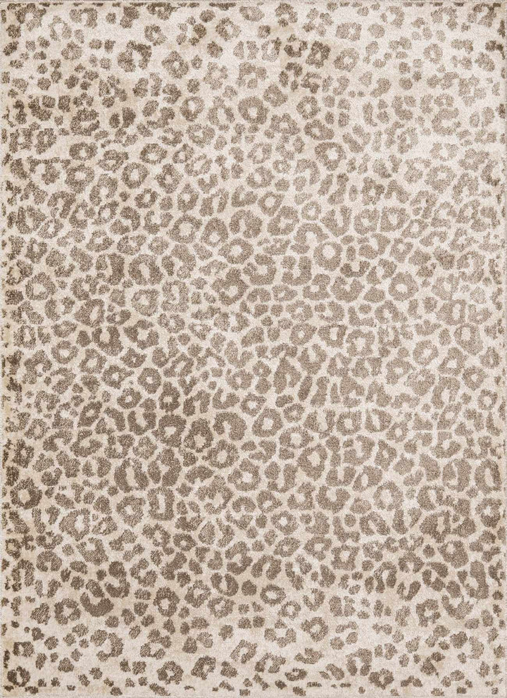 Tan Bonhill Leopard Print Area Rug - The Rug Decor