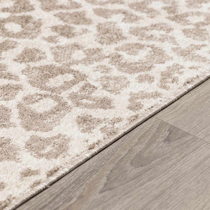Tan Bonhill Leopard Print Area Rug - The Rug Decor