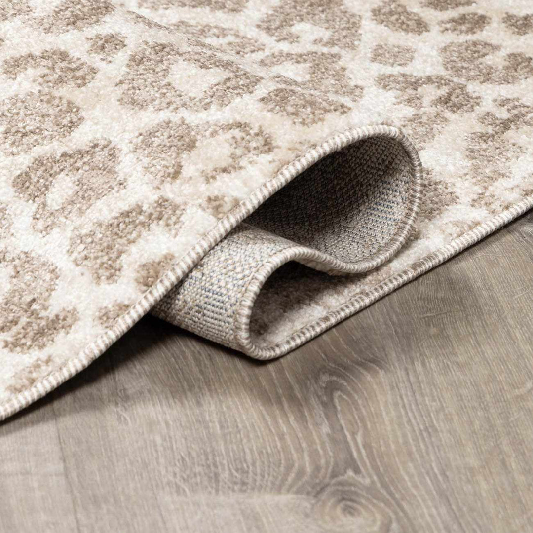 Tan Bonhill Leopard Print Area Rug - The Rug Decor
