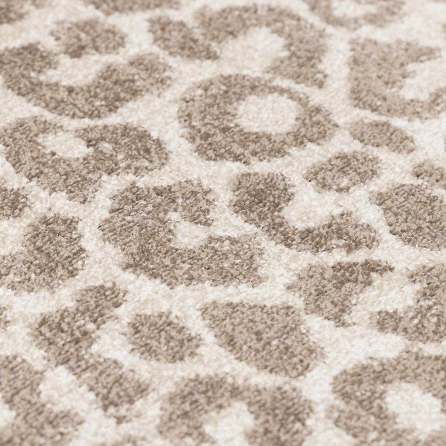 Tan Bonhill Leopard Print Area Rug - The Rug Decor