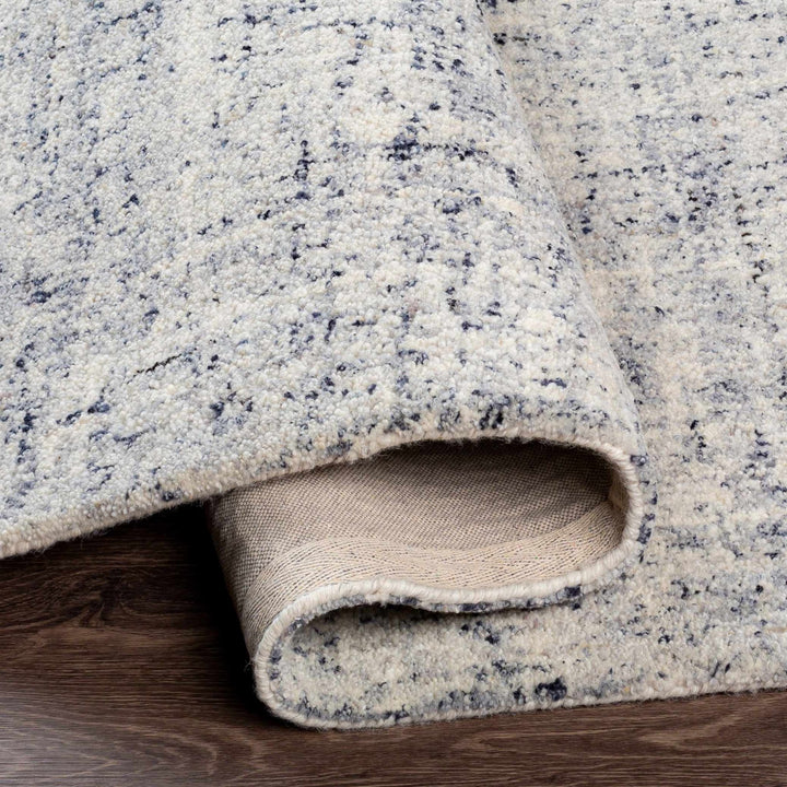 Tanana Modern Abstract Gray And Ivory Hand Tufted Wool Area Rug - The Rug Decor