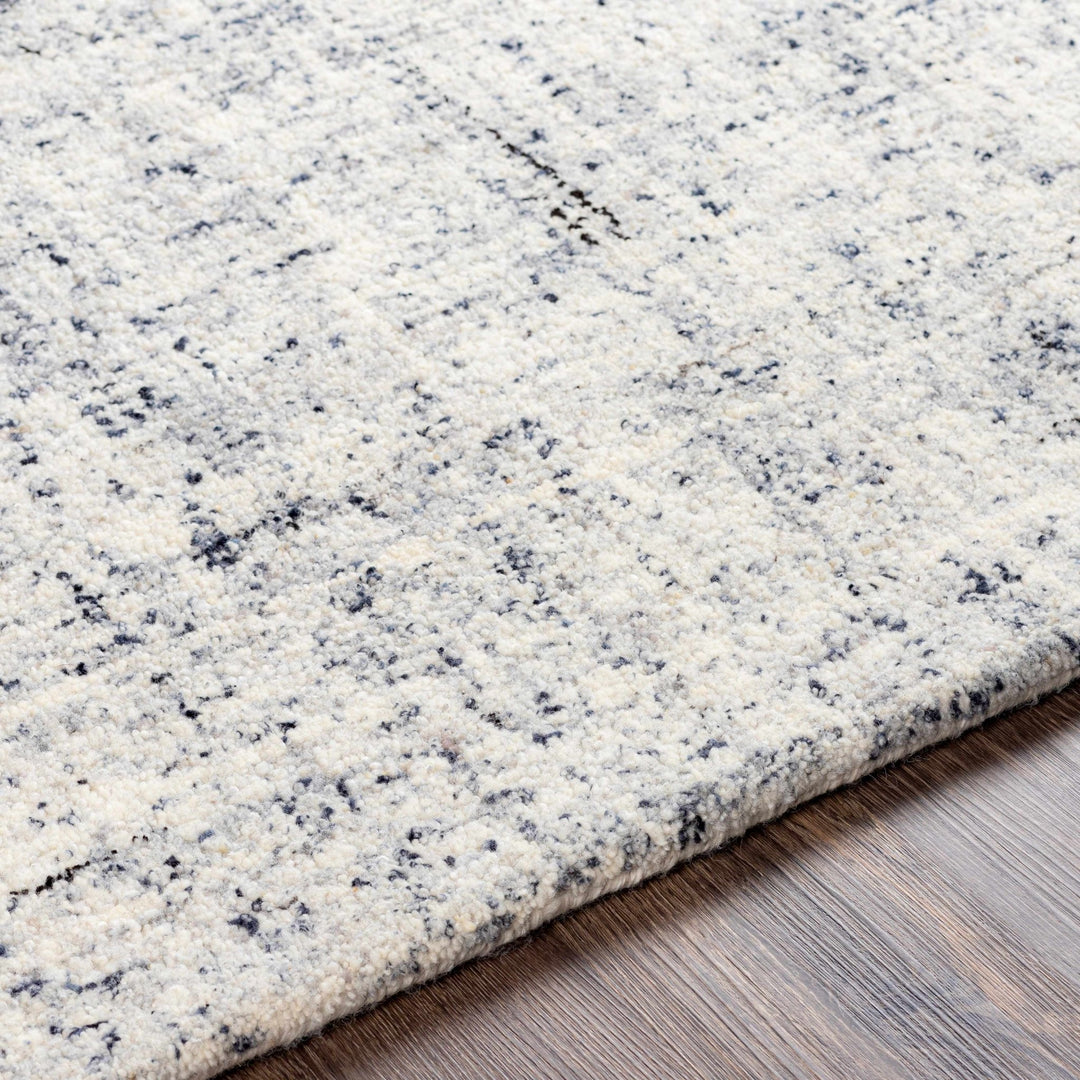 Tanana Modern Abstract Gray And Ivory Hand Tufted Wool Area Rug - The Rug Decor