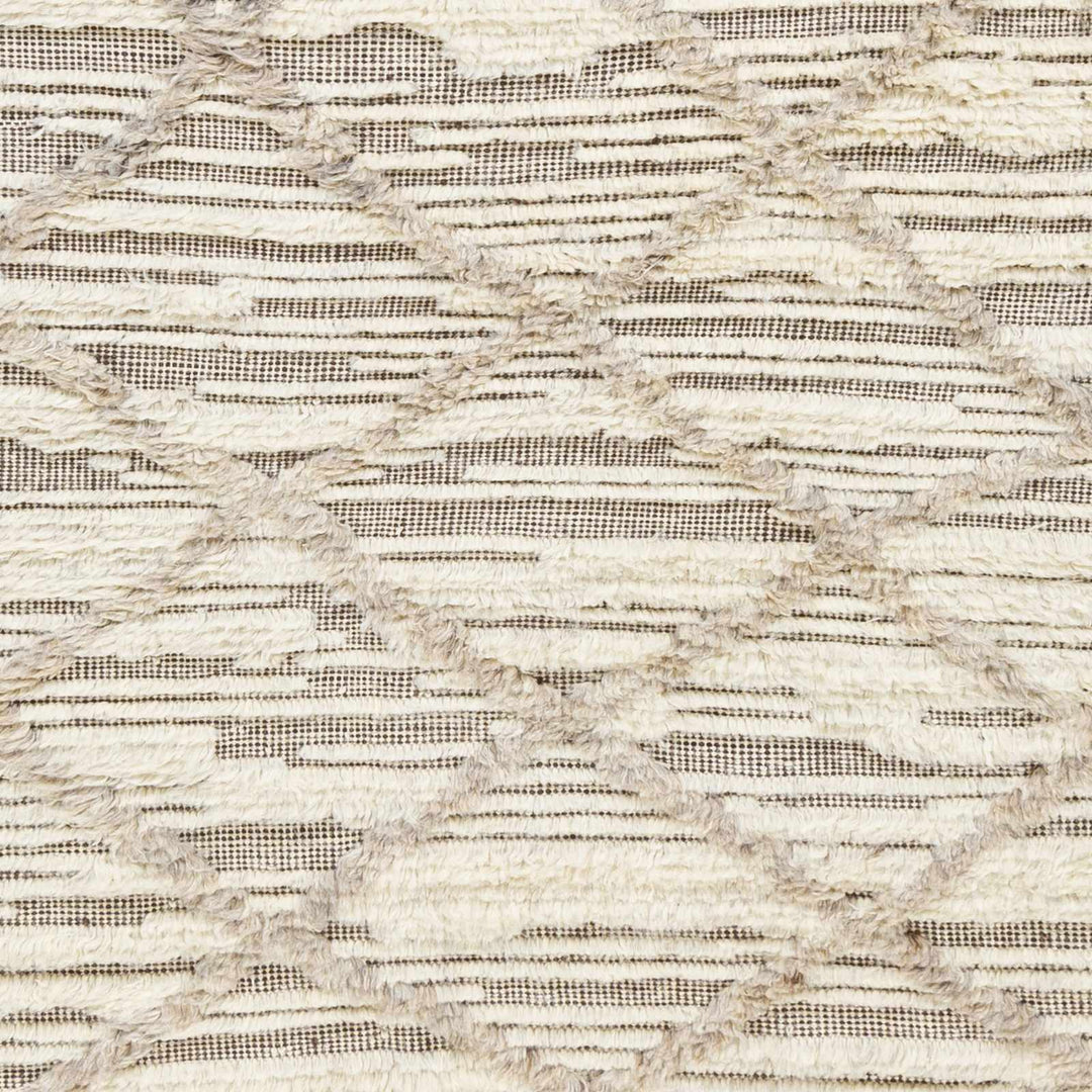 Tankerton Beige Modern Geometrical Design Hand Knotted Area Rug - The Rug Decor