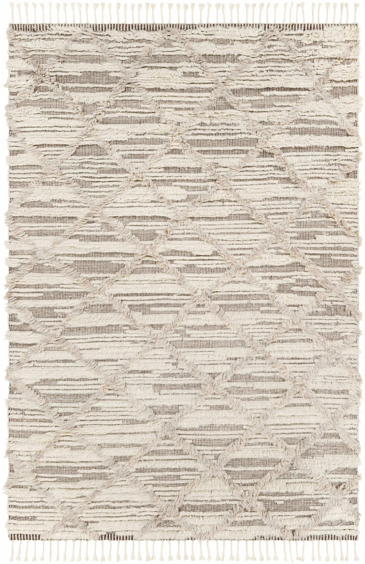 Tankerton Beige Modern Geometrical Design Hand Knotted Area Rug - The Rug Decor
