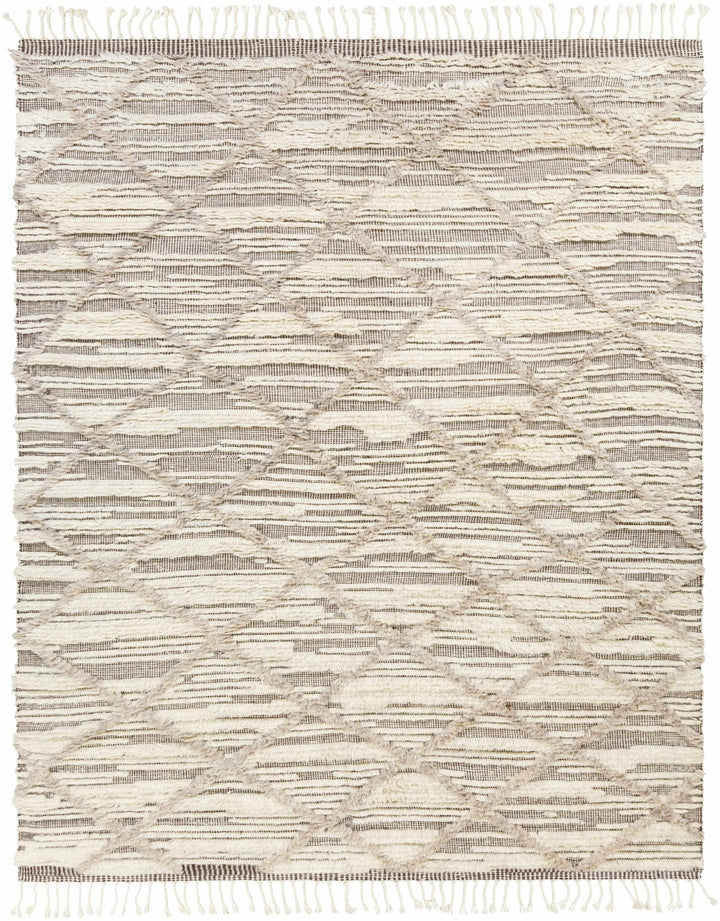 Tankerton Beige Modern Geometrical Design Hand Knotted Area Rug - The Rug Decor