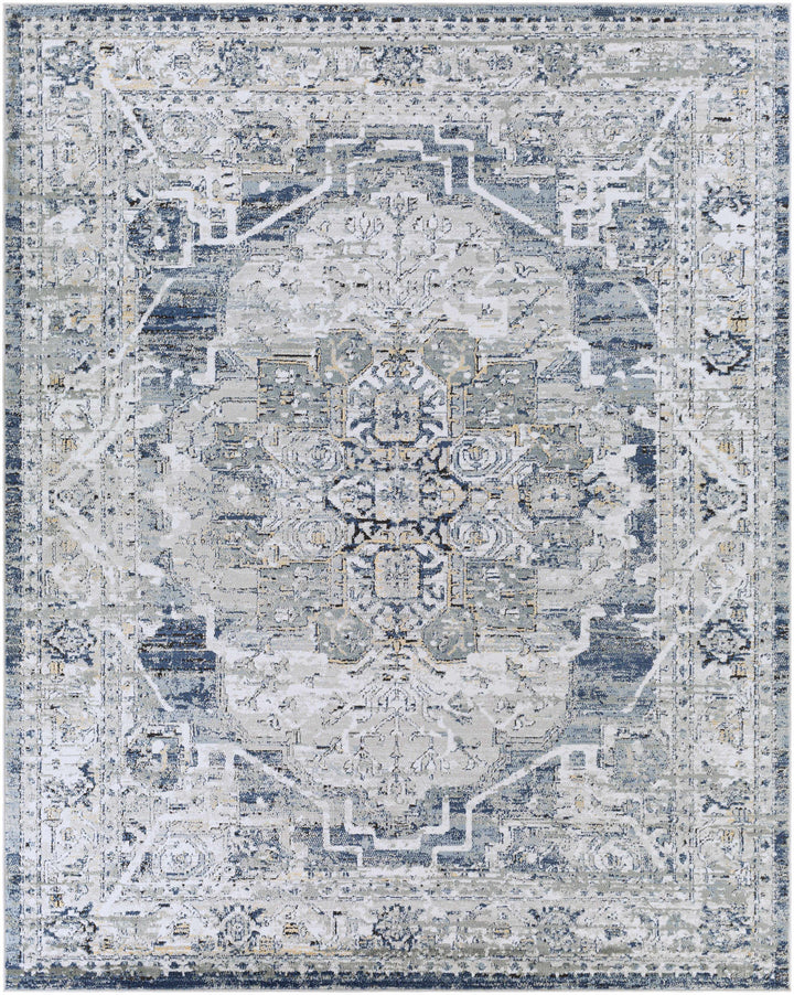 Tansley Blue And Gray Traditional Style Area Rug