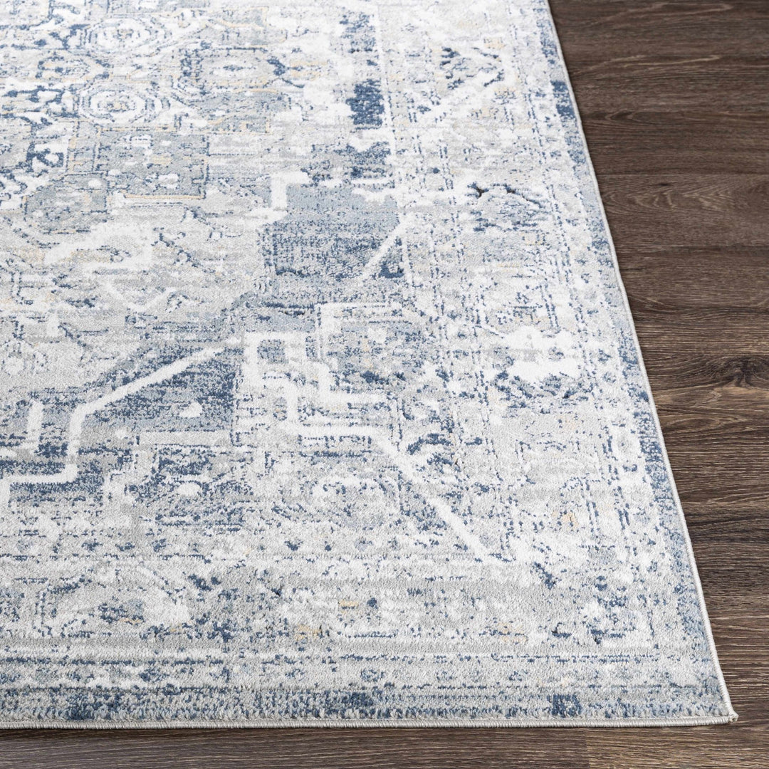 Tansley Blue And Gray Traditional Style Area Rug - The Rug Decor