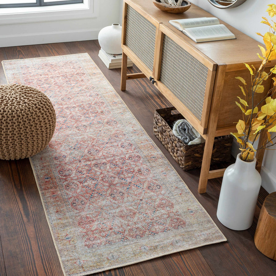 Tapia Traditional Transitional Rust And Gray Area Rug - The Rug Decor