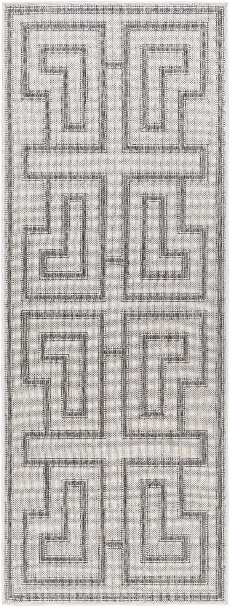 Taro Contemporary Ivory And Gray Area Rug - The Rug Decor
