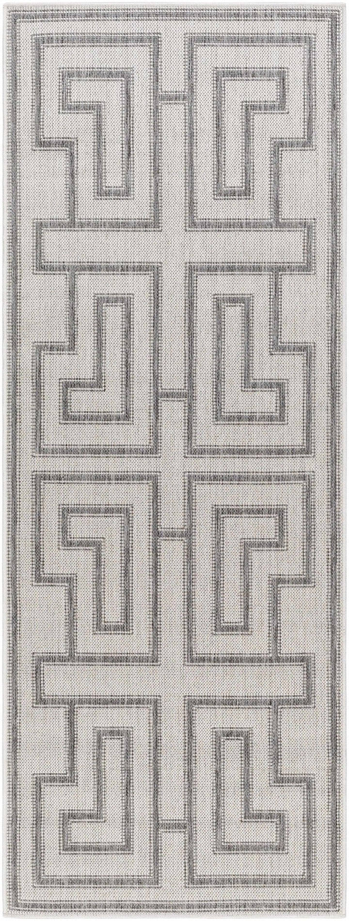 Taro Contemporary Ivory And Gray Area Rug - The Rug Decor