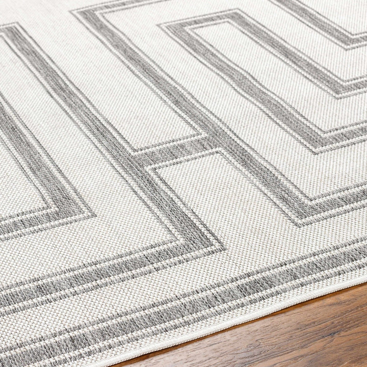 Taro Contemporary Ivory And Gray Area Rug - The Rug Decor