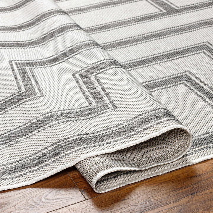 Taro Contemporary Ivory And Gray Area Rug - The Rug Decor