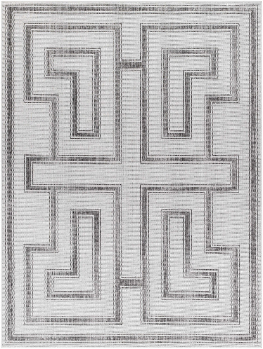 Taro Contemporary Ivory And Gray Area Rug - The Rug Decor