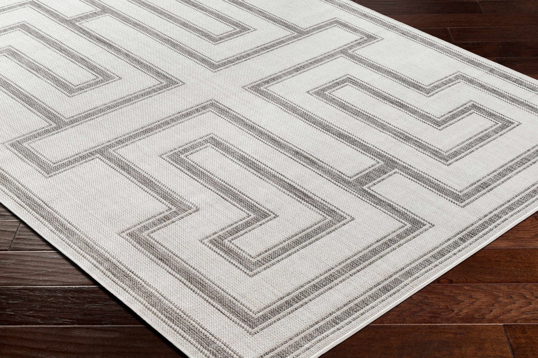 Taro Contemporary Ivory And Gray Area Rug - The Rug Decor