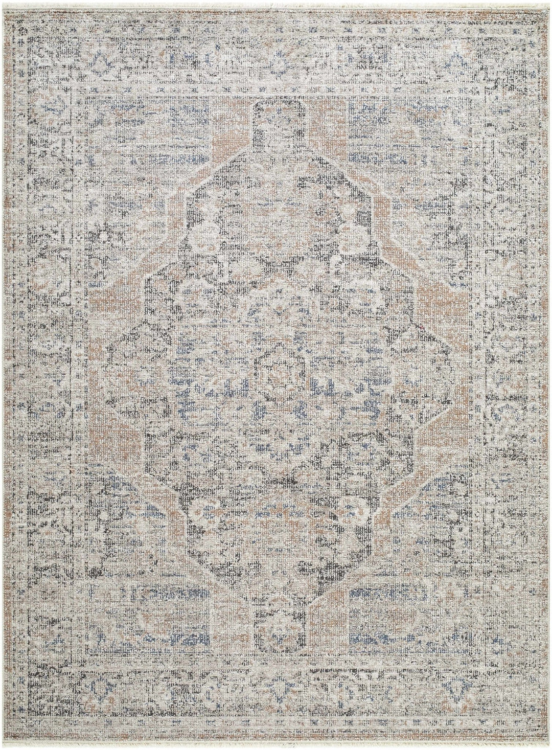 Tavon Traditional Style Beige And Gray Area Rug - The Rug Decor