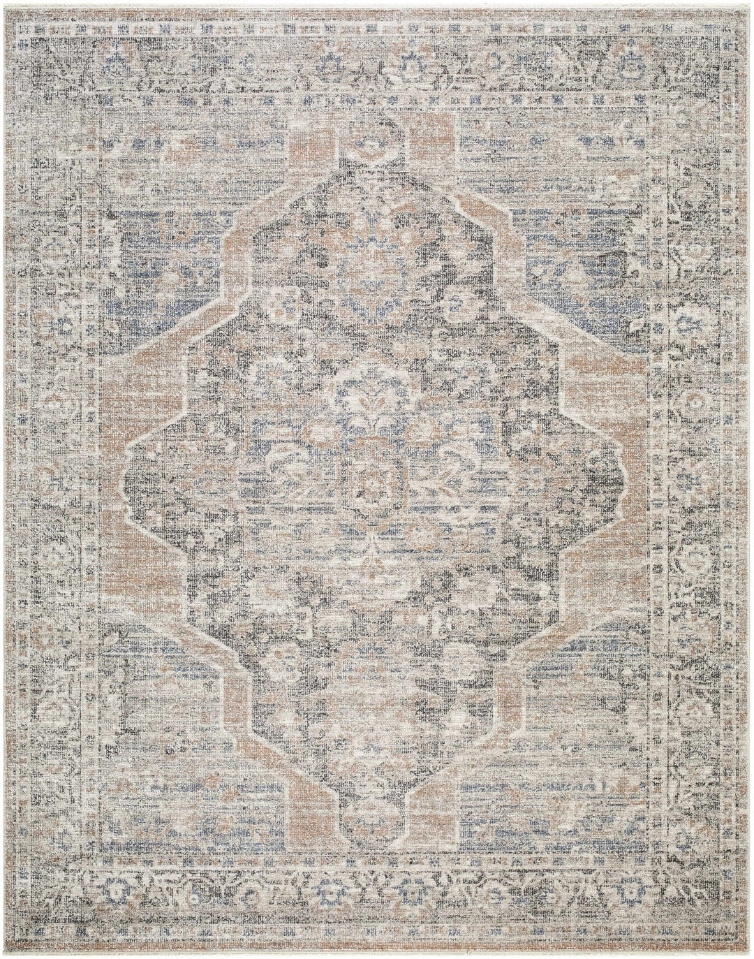 Tavon Traditional Style Beige And Gray Area Rug - The Rug Decor