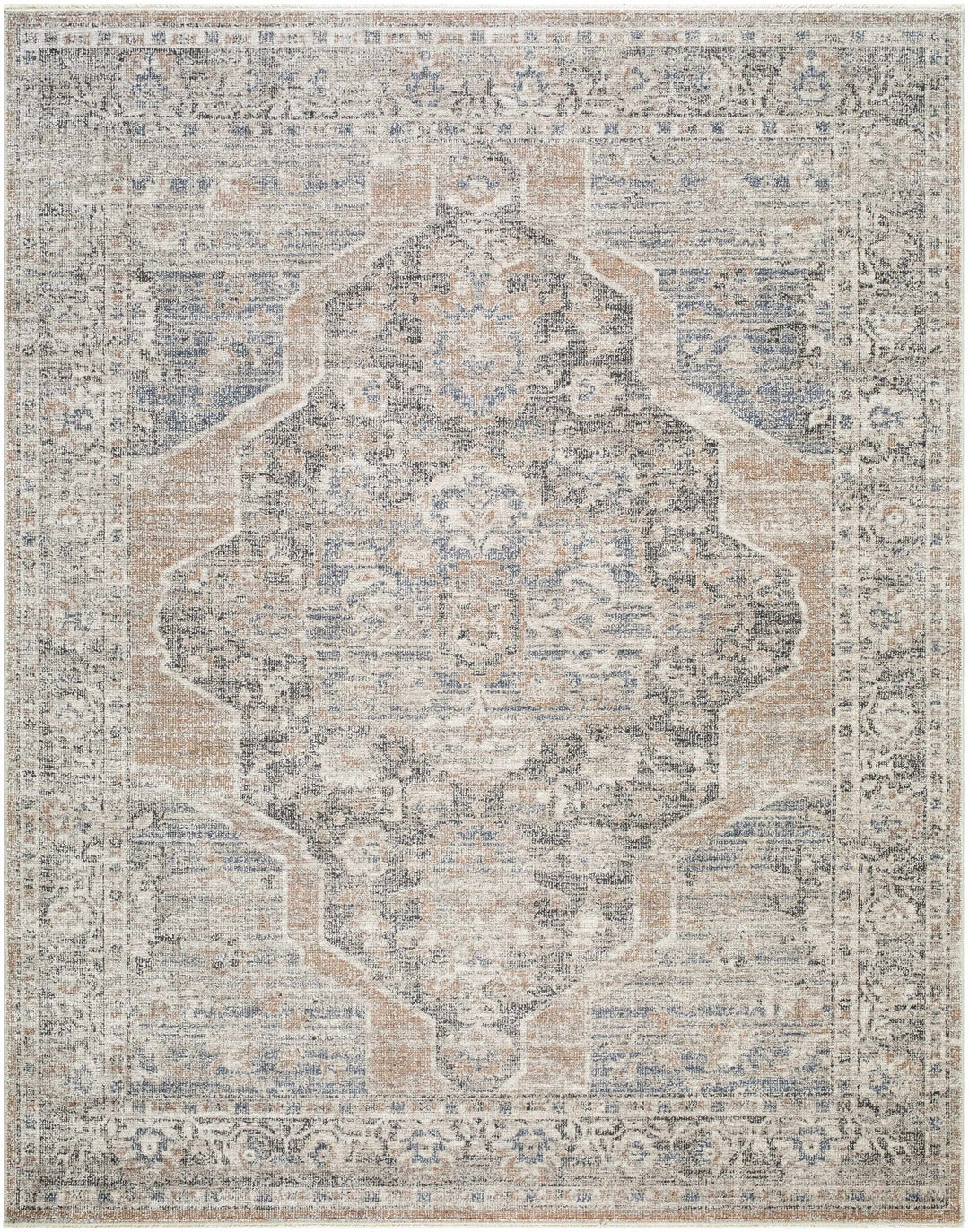Tavon Traditional Style Beige And Gray Area Rug - The Rug Decor