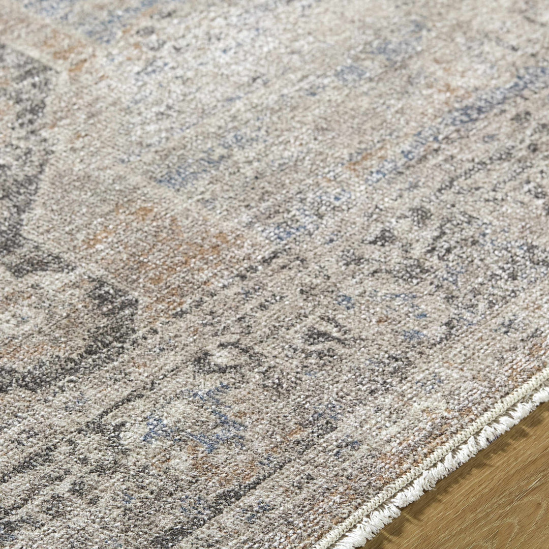 Tavon Traditional Style Beige And Gray Area Rug - The Rug Decor