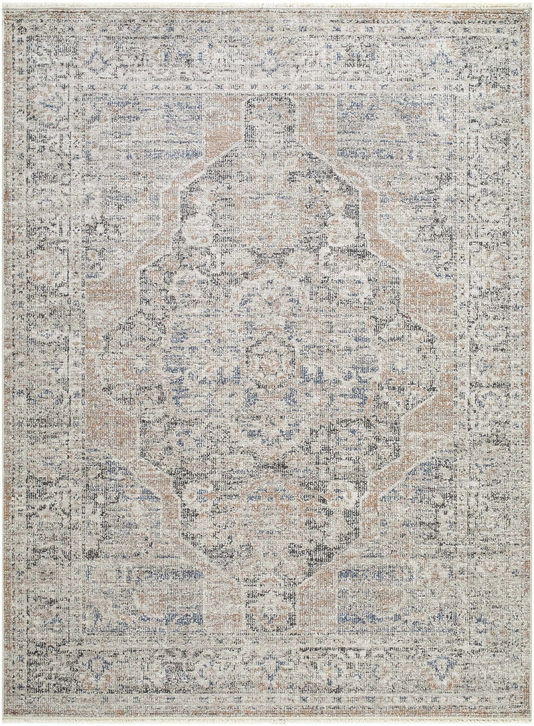 Tavon Traditional Style Beige And Gray Area Rug - The Rug Decor