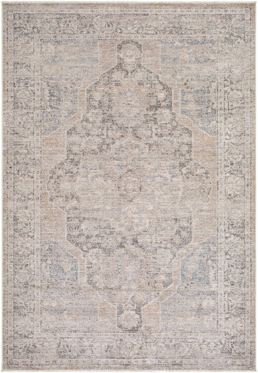 Tavon Traditional Style Beige And Gray Area Rug - The Rug Decor