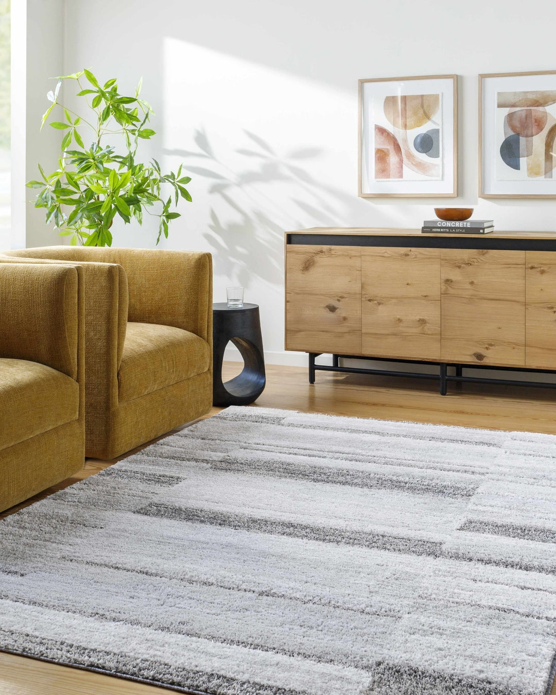 Tayla Bohemian Transitional Design Silver Shag Rug - The Rug Decor