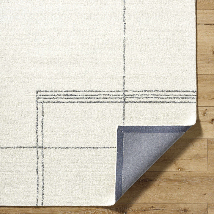 Truma Modern Style Ivory Hand Tufted Wool Area Rug