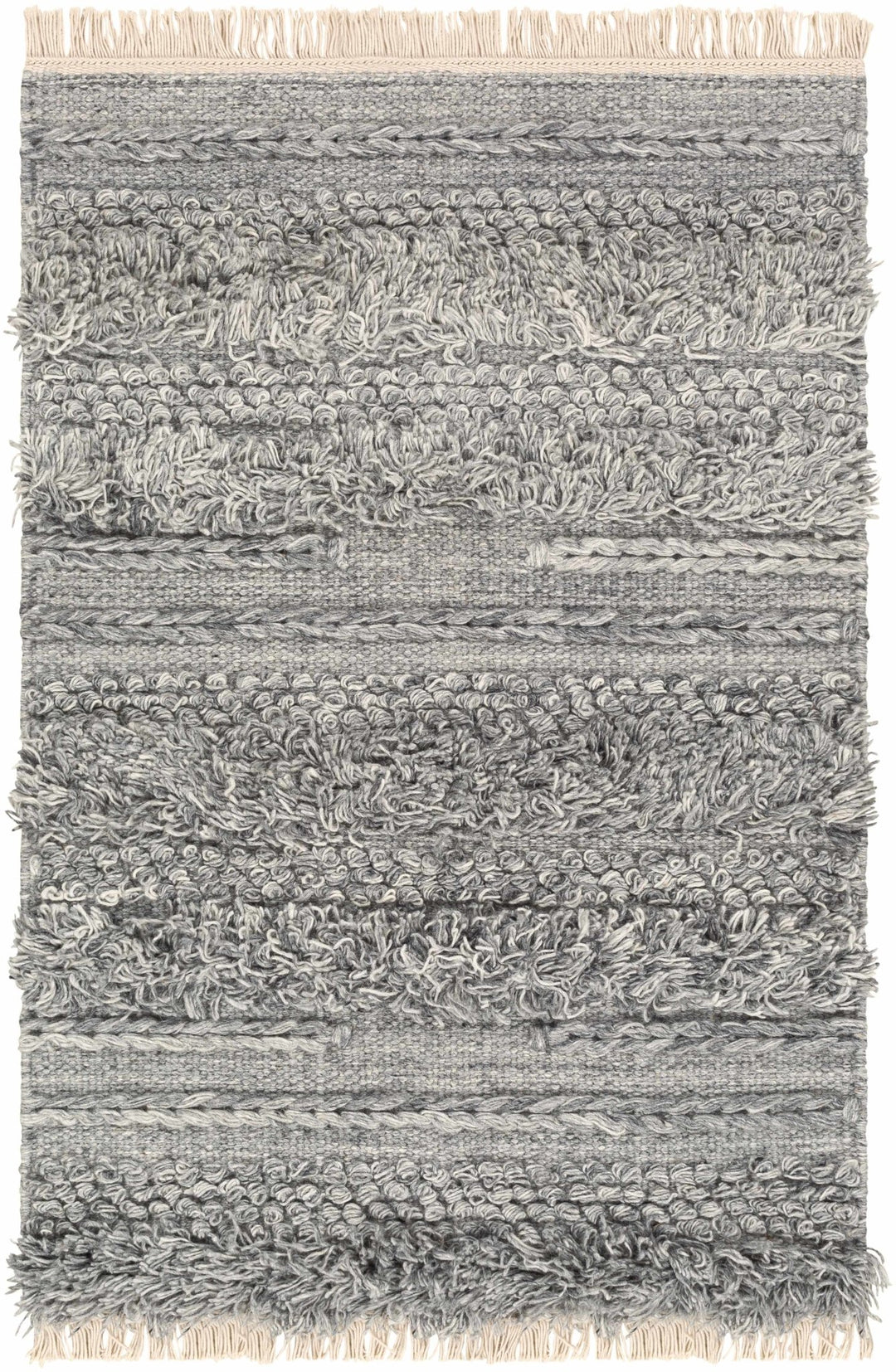 Teachey Hand Woven Gray Modern Style Area Rug - The Rug Decor