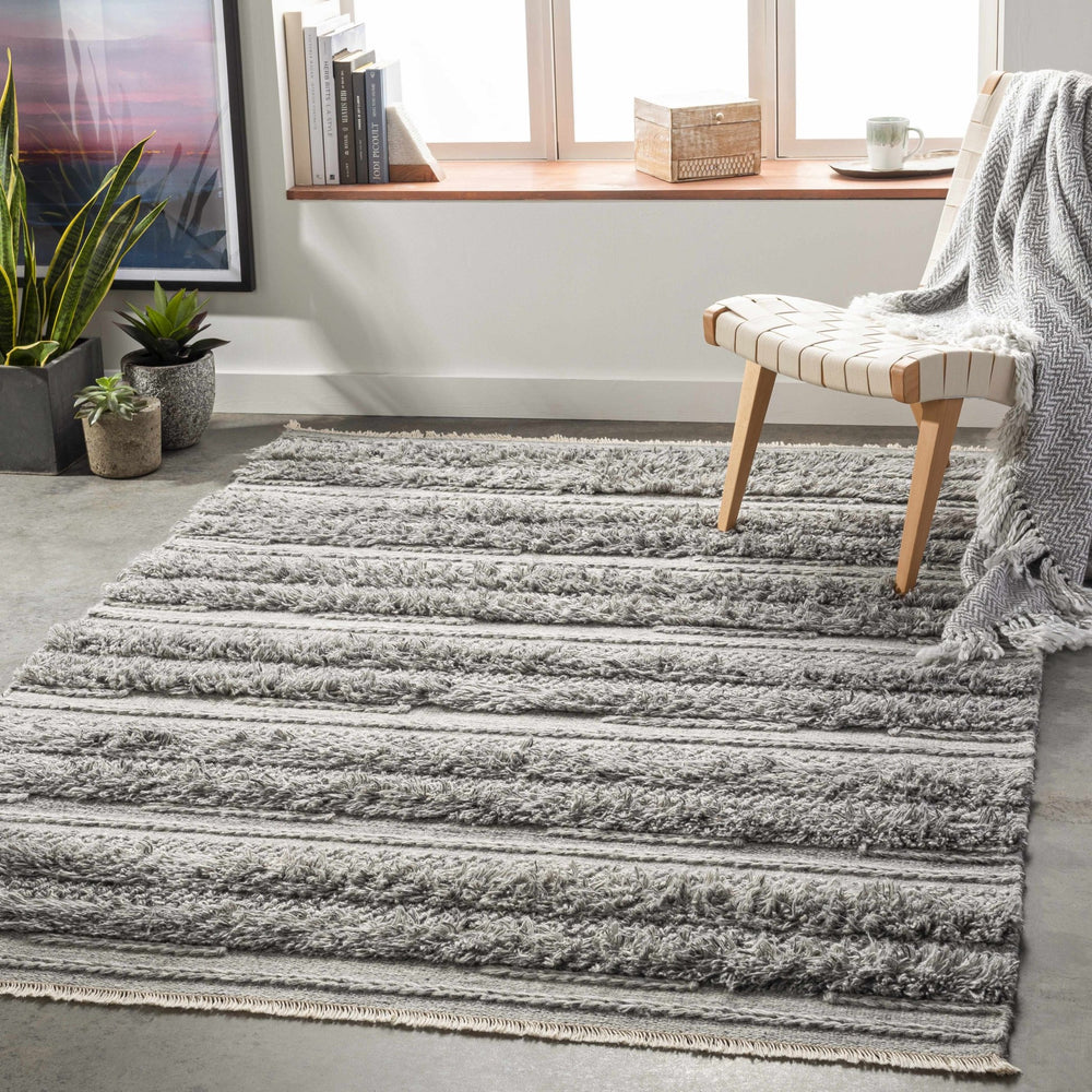Teachey Hand Woven Gray Modern Style Area Rug - The Rug Decor