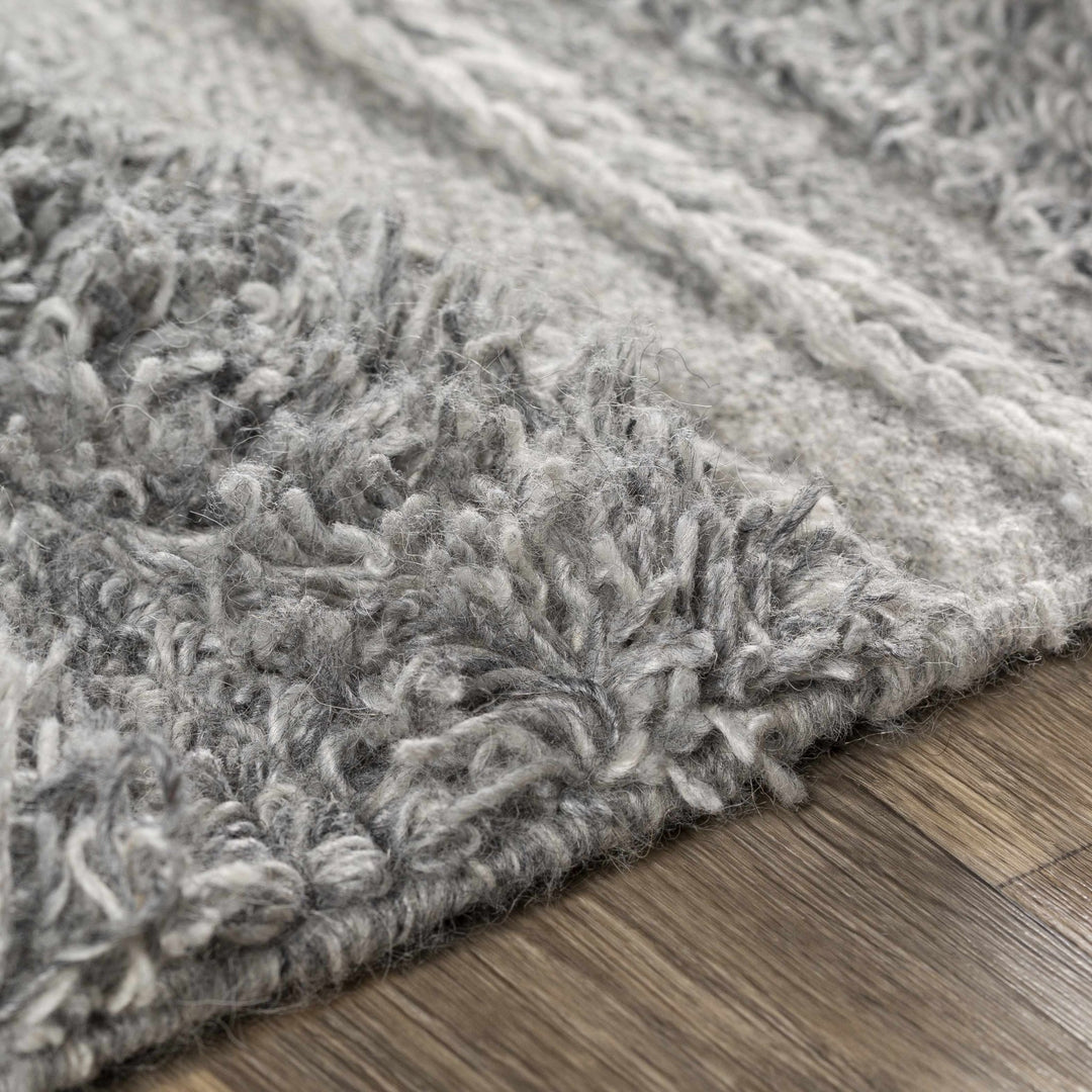 Teachey Hand Woven Gray Modern Style Area Rug - The Rug Decor