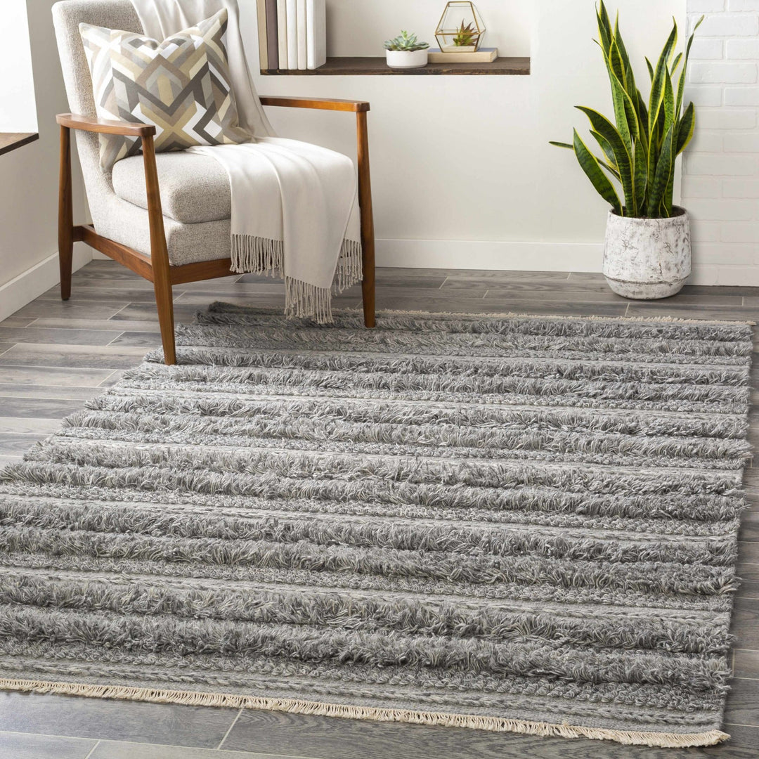 Teachey Hand Woven Gray Modern Style Area Rug - The Rug Decor