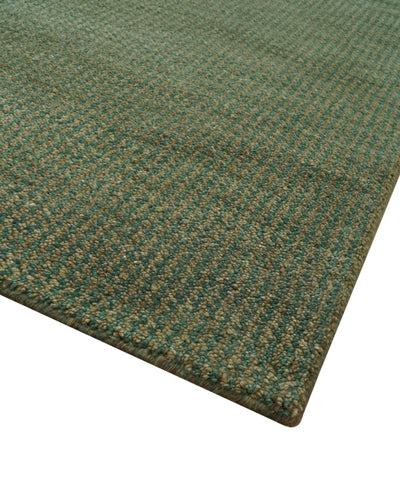 Teal and Brown Modern Contemporary Design Custom Made wool Rug - The Rug Decor