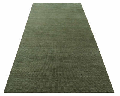 Teal and Brown Modern Contemporary Design Custom Made wool Rug - The Rug Decor