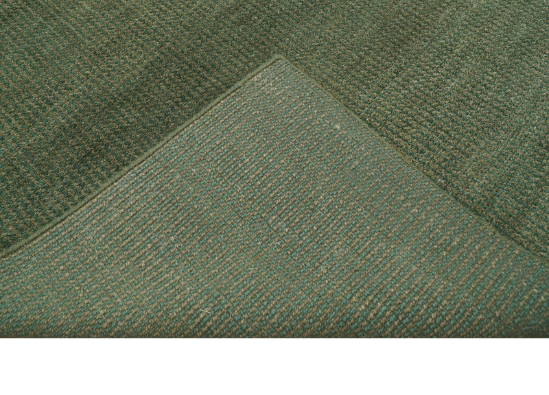 Teal and Brown Modern Contemporary Design Custom Made wool Rug - The Rug Decor