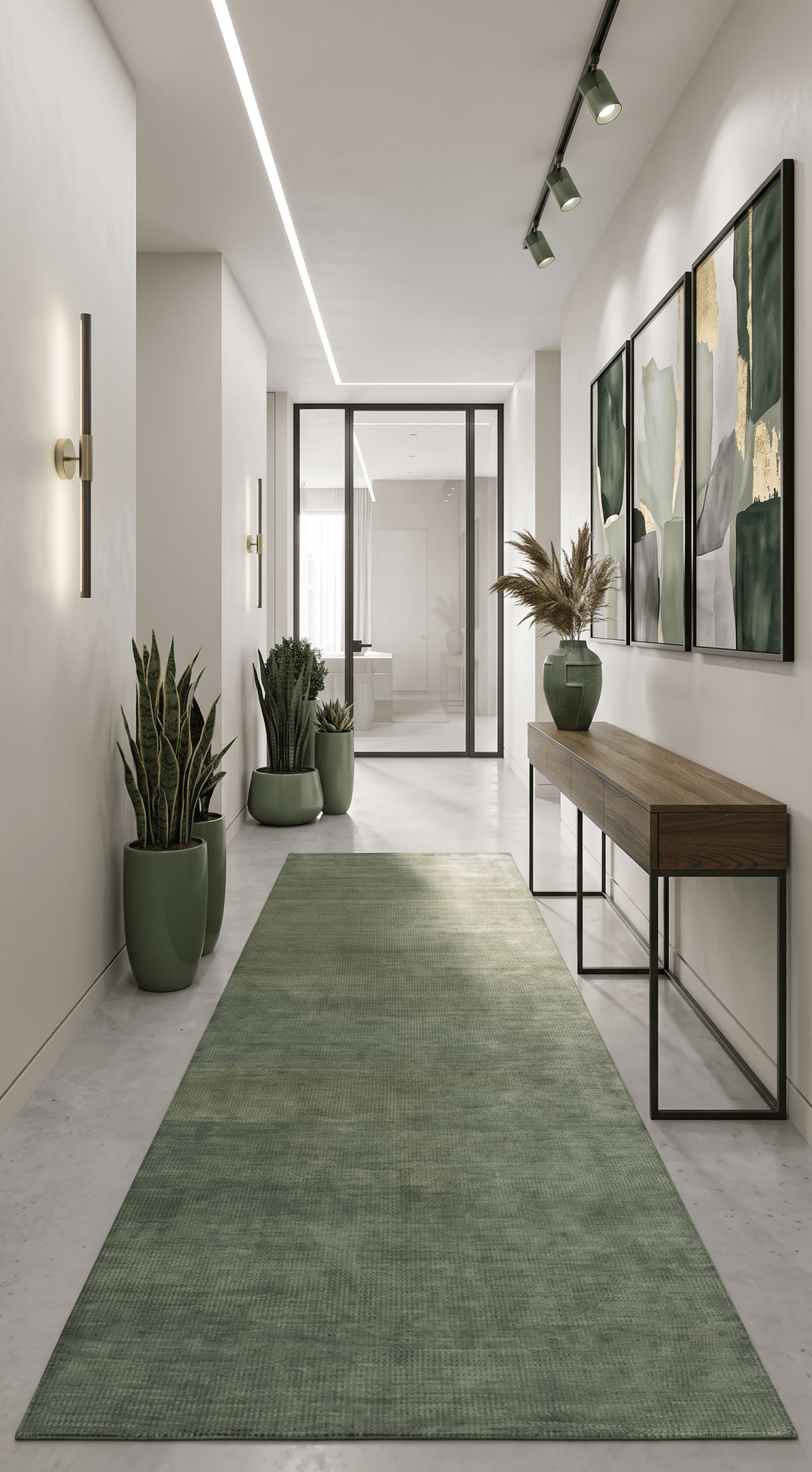 Teal and Brown Modern Contemporary Design Custom Made wool Rug - The Rug Decor