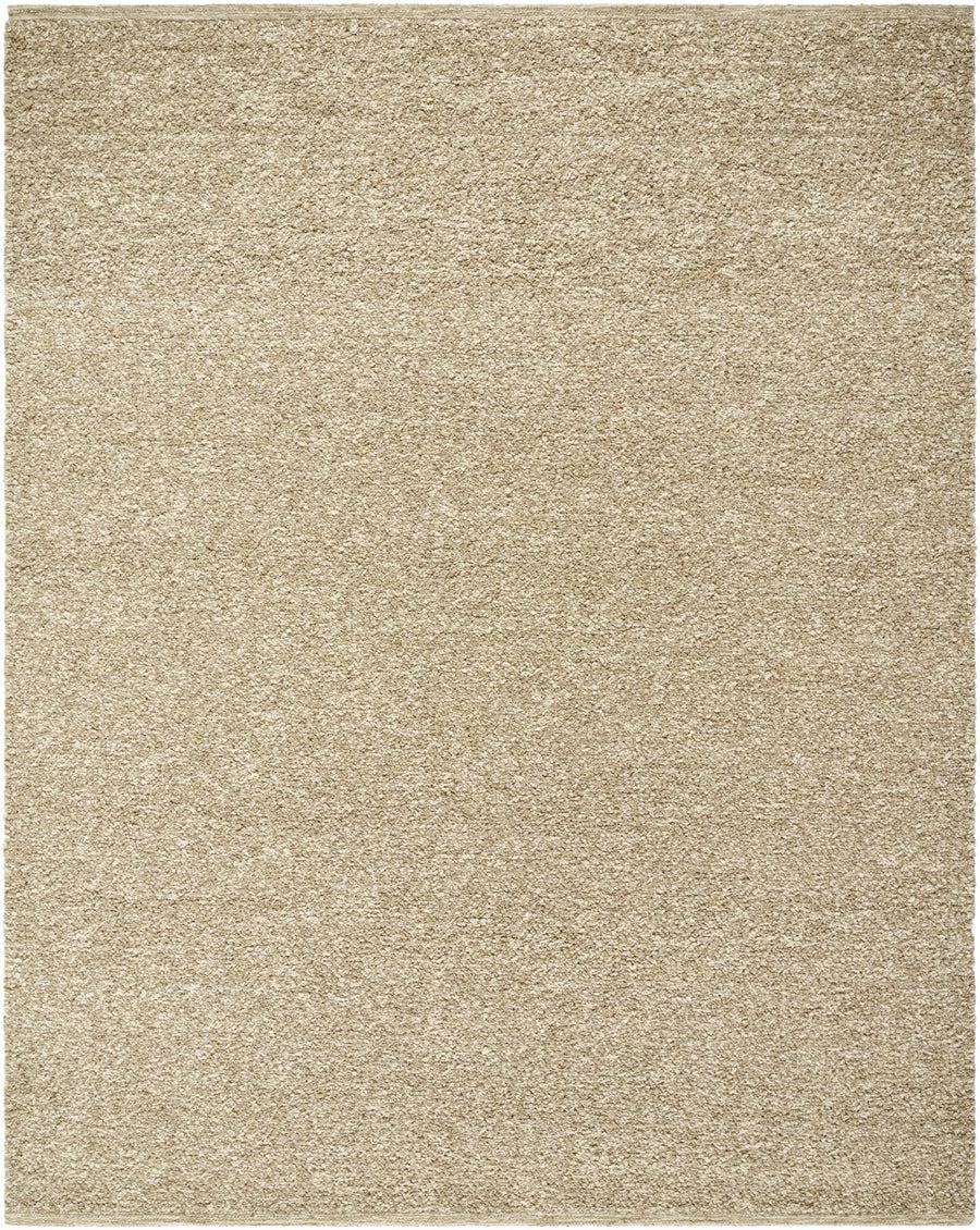 Teela Modern Solid Design Beige Hand Woven Wool Area Rug - The Rug Decor