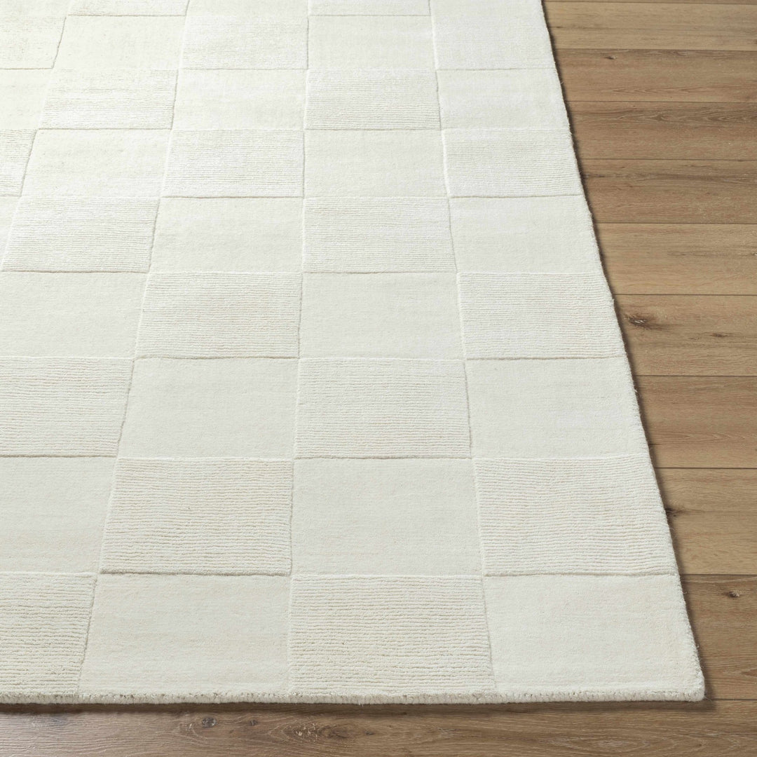Tegan Contemporary Style Ivory Hand Loomed Wool Rug - The Rug Decor