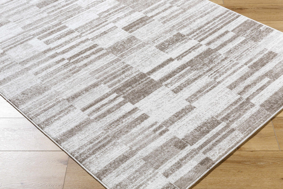 Tehya Brown Modern Abstract Design Area Rug - The Rug Decor